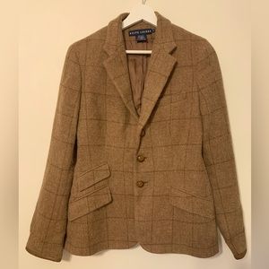 Ralph Lauren vintage wool tweed blazer